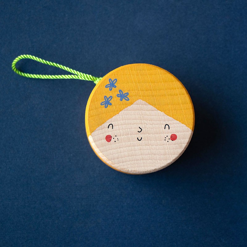 <p>Yo-yo with children's faces</p>